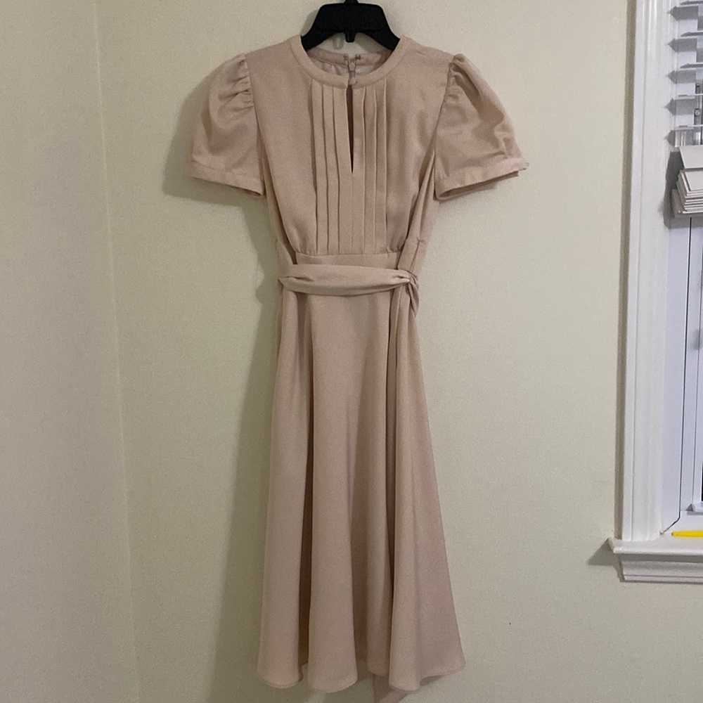 Marilyn Satin Fit & Flare Dress Gal Meets Glam
